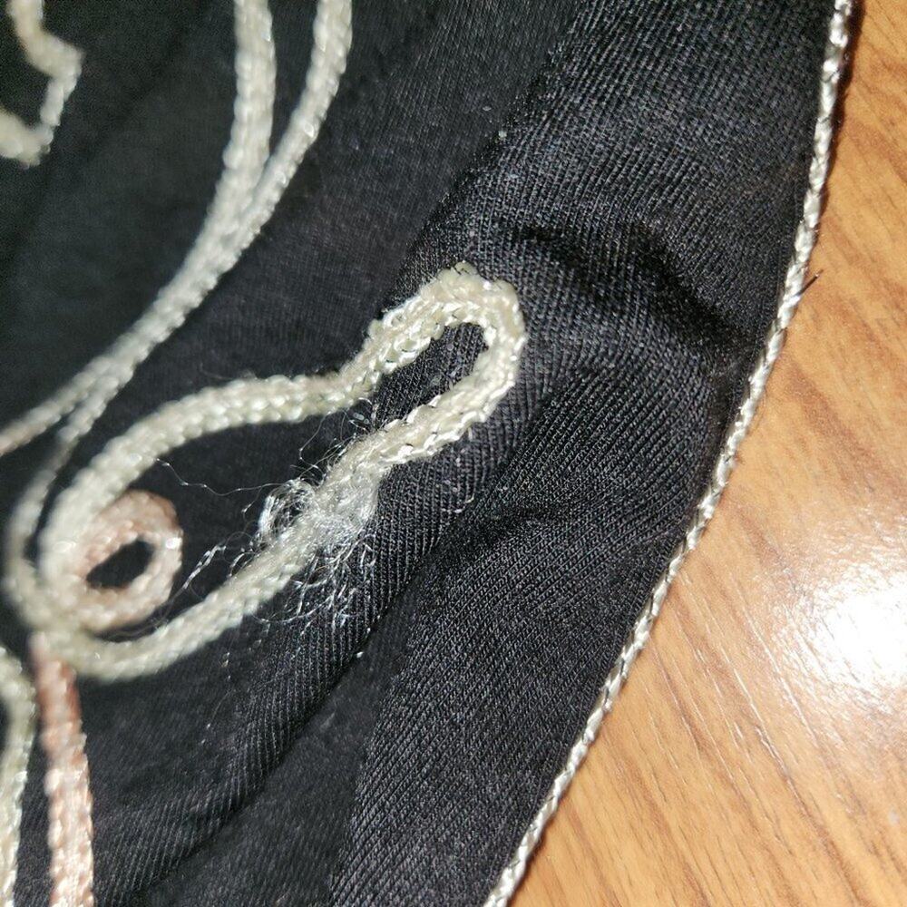 Investments II || Embroidered Black and Silver Dress Top || EUC - Picture 9 of 9